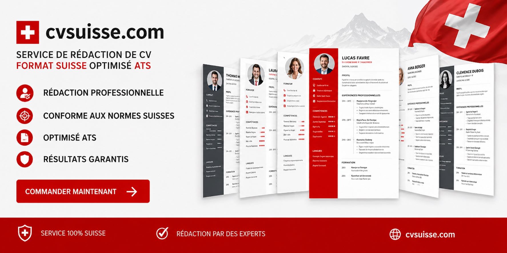 CV Suisse - Commander mon CV professionnel